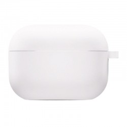 Силіконовий футляр з мікрофіброю для навушників Airpods Pro 3  Білий / White - 00000082130_1