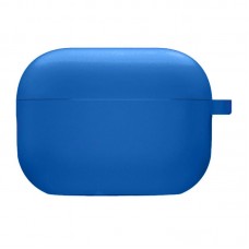 Силіконовий футляр з мікрофіброю для навушників Airpods Pro 3  Синій / Royal blue - 00000082130_33
