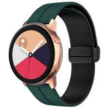 Силіконовий ремінець Classy для Smart Watch 20mm  Green / Black - 00000068677_10