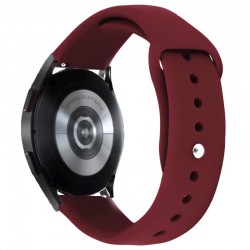 Силіконовий ремінець Sport для Smart Watch 20mm  Бордовий / Maroon - 00000068670_32