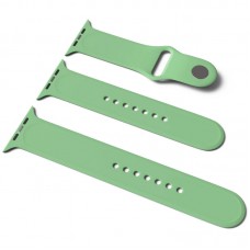 Силіконовий ремінець для Apple Watch Sport Band 42(ser.1-3)/44/45/46/49mm (S/M & M/L) 3pcs  М'ятний / Mint - 00000034825_31