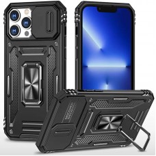 Ударостійкий чохол Camshield Army Ring для Apple iPhone 13 Pro Max (6.7")  Чорний / Black - 00000062787_6