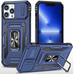 Ударостійкий чохол Camshield Army Ring для Apple iPhone 14 Pro Max (6.7")  Синій / Navy - 00000062788_5