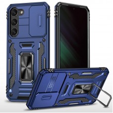 Ударостійкий чохол Camshield Army Ring для Samsung Galaxy S21 FE  Синій / Navy - 00000066136_5