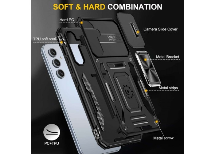 Ударостійкий чохол Camshield Army Ring для Samsung Galaxy S22