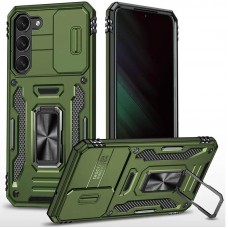 Ударостійкий чохол Camshield Army Ring для Samsung Galaxy S22+  Оливковий / Army Green - 00000068617_4