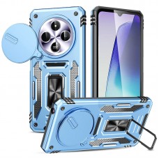 Ударостійкий чохол Camshield Army Ring для Xiaomi Redmi 14C / A4 / Poco C75  Блакитний / Light Blue - 00000076081_1