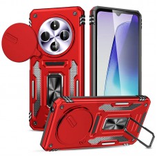 Ударостійкий чохол Camshield Army Ring для Xiaomi Redmi 14C / A4 / Poco C75  Червоний / Red - 00000076081_3