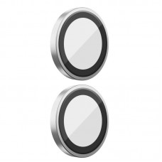 Захисне скло BlueO Metal на камеру для Apple iPhone 16 (6.1") / 16 Plus (6.7")  Срібний / Silver - 00000074983_2