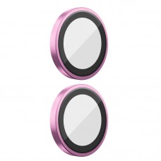 Захисне скло BlueO Metal на камеру для Apple iPhone 16 (6.1") / 16 Plus (6.7")  Рожевий / Pink - 00000074983_4