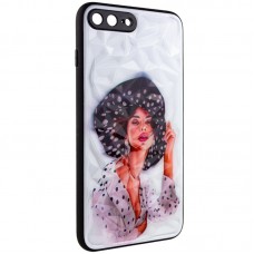 TPU+PC чехол Prisma Ladies для Apple iPhone 7 plus / 8 plus (5.5")  Girl in a hat - 00000042001_17