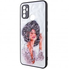 TPU+PC чехол Prisma Ladies для Oppo A53 / A32 / A33  Girl in a hat - 00000043187_13