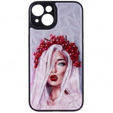 TPU+PC чехол Prisma Ladies для Apple iPhone 14 (6.1 )  Ukrainian Girl - 00000061394_1