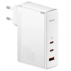 СЗУ Baseus GaN5 Pro 2Type-C+USB 140W EU (with Type-C to Type-C 140W (1m)) (CCGP100201)  White - 00000063773_2