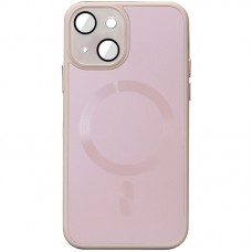 Чехол TPU+Glass Sapphire Midnight with MagSafe для Apple iPhone 13 (6.1")  Розовый / Pink Sand - 00000065446_5