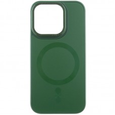 Чехол TPU+Glass Sapphire Midnight Open Camera with MagSafe для Apple iPhone 15 Pro Max (6.7")  Зеленый / Forest green - 00000066259_3