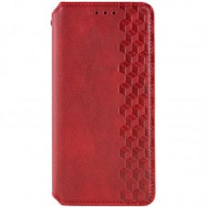 Кожаный чехол книжка GETMAN Cubic (PU) для Realme 10 4G  Красный - 00000067093_3