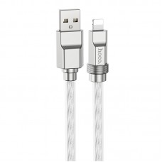 Дата кабель Hoco U113 Solid 2.4A USB to Lightning (1m)  Silver - 00000069087_1