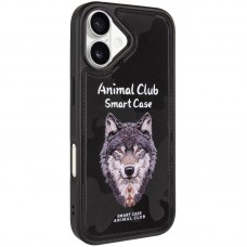 TPU+PC чохол Animal Club для Apple iPhone 16 (6.1")  Black - 00000082645_1
