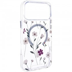 TPU+PC чохол Clear Garden with MagSafe для Apple iPhone 17 Pro (6.3")  Cherry Petal - 00000080898_2