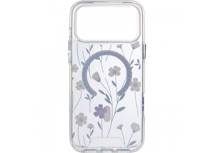 TPU+PC чохол Clear Garden with MagSafe для Apple iPhone 17 Pro (6.3