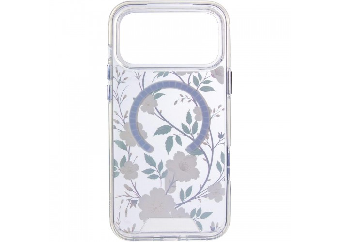 TPU+PC чохол Clear Garden with MagSafe для Apple iPhone 17 Pro (6.3