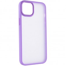 TPU+PC чохол Metal Buttons для Apple iPhone 14 (6.1")  Бузковий - 00000055499_7