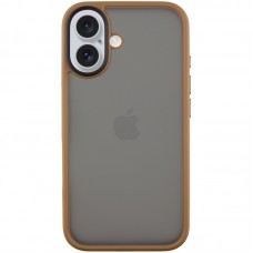 TPU+PC чохол Metal Buttons для Apple iPhone 16 (6.1")  Золотий - 00000073088_6