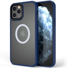 TPU+PC чохол Metal Buttons with MagSafe для Apple iPhone 13 Pro (6.1")  Синій - 00000054125_1