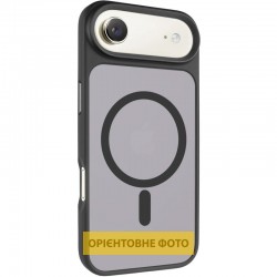 TPU+PC чохол Metal Buttons with MagSafe для Apple iPhone 17 Air (6.5")  Чорний / Black - 00000081723_4