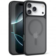 TPU+PC чохол Metal Buttons with MagSafe для Apple iPhone 17 Pro (6.3")  Чорний / Black - 00000081724_4