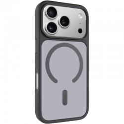 TPU+PC чохол Metal Buttons with MagSafe для Apple iPhone 17 Pro (6.3")  Чорний / Black - 00000081724_4
