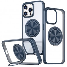 TPU+PC чохол Metal Ring with MagSafe для Apple iPhone 14 Pro (6.1")  Синій - 00000073473_2