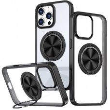 TPU+PC чохол Metal Ring with MagSafe для Apple iPhone 16 Pro Max (6.9")  Чорний - 00000073480_5