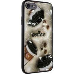 TPU+PC чохол Prisma Plushie для Apple iPhone 7 / 8 / SE (2020) (4.7")  Coffee - 00000076031_1