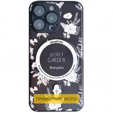 TPU+PC чохол Secret Garden with MagSafe для Apple iPhone 16 (6.1")  Black - 00000074298_1