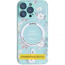 TPU+PC чохол Secret Garden with MagSafe для Apple iPhone 16 (6.1")  Mint - 00000074298_3