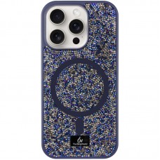 TPU чохол Bling World Rock Diamond with MagSafe для Apple iPhone 13 Pro (6.1")  Navy Blue - 00000075848_5