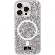 TPU чохол Bling World Rock Diamond with MagSafe для Apple iPhone 13 Pro (6.1")  Silver - 00000075848_10