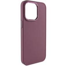 TPU чохол Bonbon Metal Style для Apple iPhone 13 Pro (6.1")  Бордовий / Plum - 00000055084_6