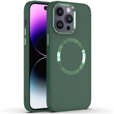 TPU чохол Bonbon Metal Style with MagSafe для Apple iPhone 14 Pro Max (6.7")  Зелений / Pine green - 00000064359_5
