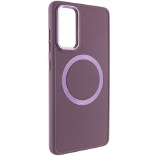 TPU чохол Bonbon Metal Style with MagSafe для Samsung Galaxy S22+  Бордовий / Plum - 00000065784_2