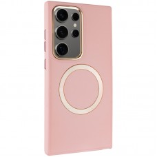 TPU чохол Bonbon Metal Style with MagSafe для Samsung Galaxy S24 Ultra  Рожевий / Light Pink - 00000068647_7