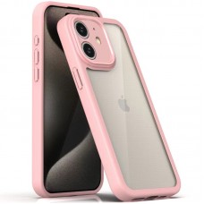 TPU чохол Transparent + Colour 1,5mm для Apple iPhone 11 (6.1")  Pink - 00000070561_3