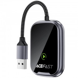Адаптер Acefast QC1 car wireless CarPlay  Gray - 00000085398_1