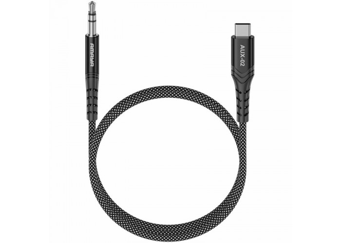 Аудіо кабель Aux Amaya AUX-02 (Type-C to AUX 3.5mm) (1m)