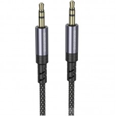 Аудіо кабель Aux Borofone BL24 Graceful (1m)  Metal grey - 00000086488_1