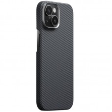 Чохол PC Carbon Protection Slim with MagSafe для Apple iPhone 15 (6.1")  Black - 00000085087_1