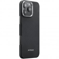 Чохол PC PITAKA with MagSafe для Apple iPhone 16 Pro Max (6.9")  Black / Grey - 00000084960_1