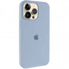 Чохол Silicone Case (AA) Logo with MagSafe для Apple iPhone 13 Pro Max (6.7")  Блакитний / Lilac Blue - 00000080637_4